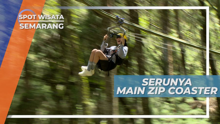 Menyusuri Hutan Dengan Wahana Zip Coaster di Kawasan Wisata Semarang