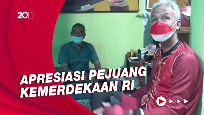 Momen Ganjar Sambangi Veteran Perang Keturunan Tionghoa Saat Imlek