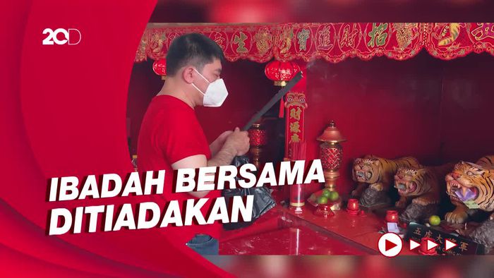 Suasana Perayaan Imlek di Wihara Dharma Bhakti