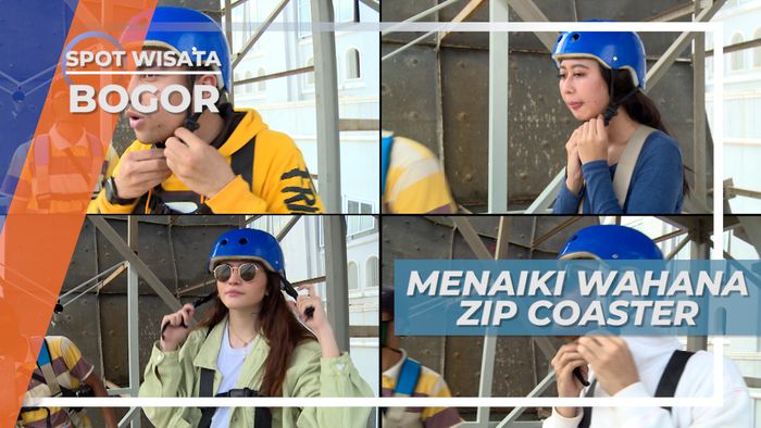 Bergelantung dan Meluncur dengan Kecepatan Tinggi di Wahana Zip Coaster, Bogor