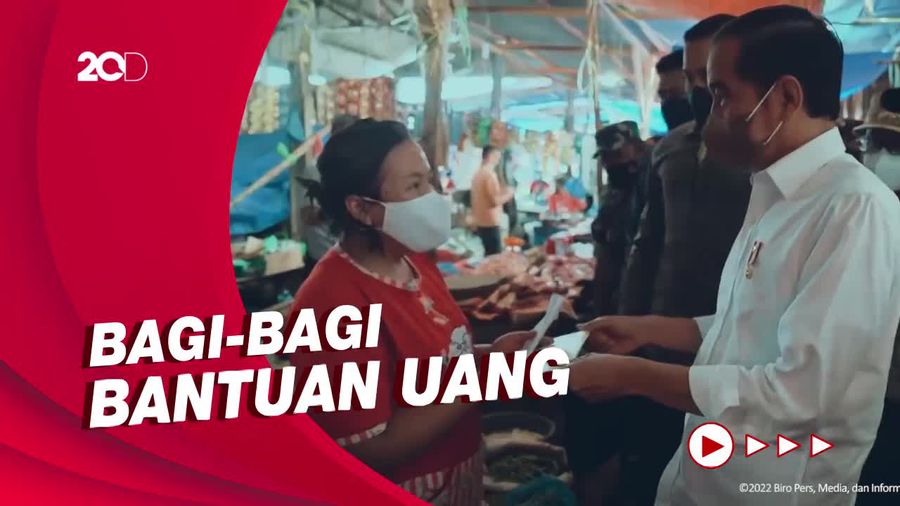 Riuhnya Pedagang Pasar Porsea Toba Kala Didatangi Jokowi