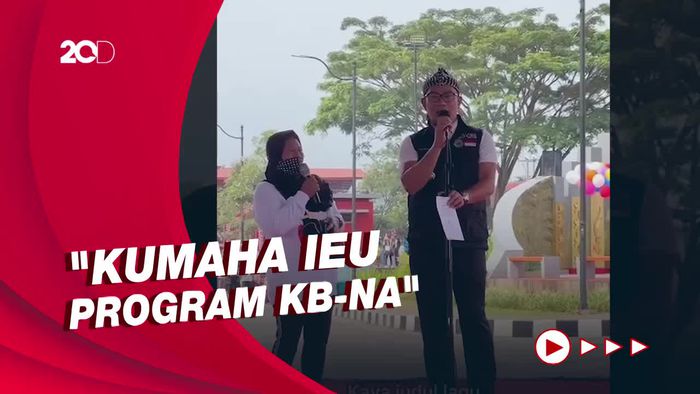 Ketemu Ibu Anak 9, Ridwan Kamil Tegur Bupati Kuningan soal Program KB
