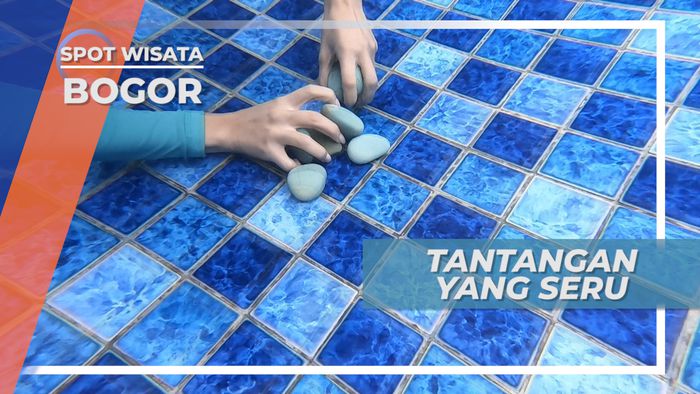 Adu Cepat Mengumpulkan Batu, Tantangan Seru di Kolam Renang Bogor