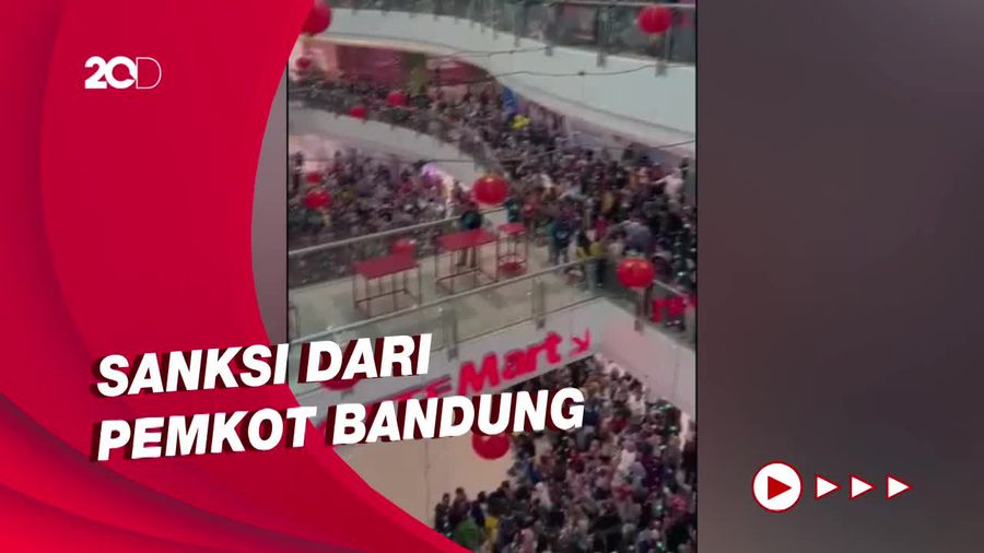 Atraksi Barongsai Bikin Kerumunan, Mal di Bandung Didenda Rp 500 Ribu