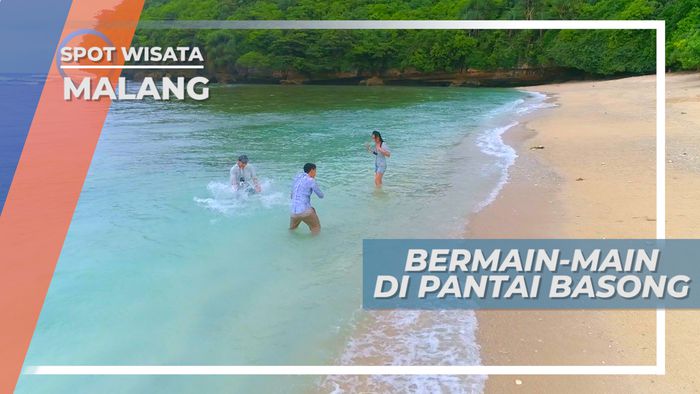 Desiran Ombak dan Indah Pantai Basong di Teluk Asmara Kabupaten Malang