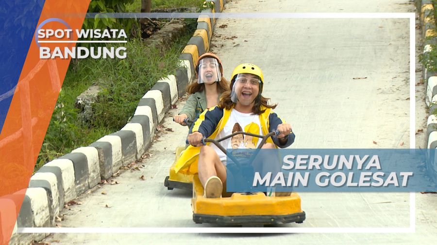 Golesat, Seru-seruan Melesat Saling Salip di Lintasan Menurun dan Berliku, Bandung