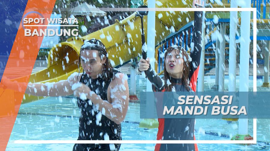 Sensasi Mandi Busa yang Seru Abis di Waterpark, Bandung