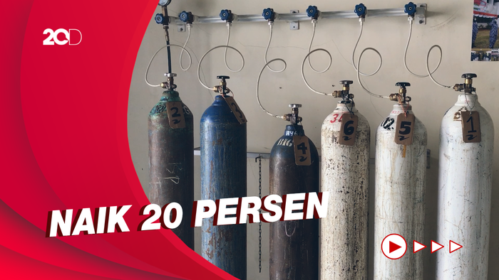 Kasus Covid-19 Naik, Permintaan Tabung Oksigen Meningkat