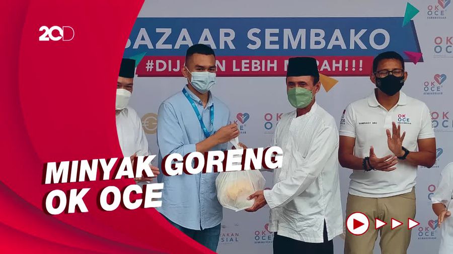 Singgung Minyak Goreng Mahal-Langka, Sandiaga Pamer Program OK OCE
