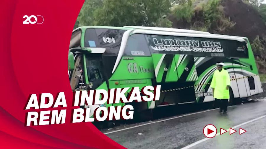 Polisi Ungkap Kronologi Kecelakaan Bus Tabrak Tebing di Imogiri Bantul