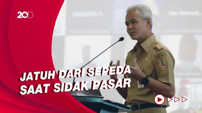 Ganjar Pranowo Dirawat Usai Jatuh Dari Sepeda Bagaimana Kondisinya