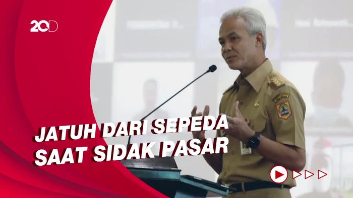 Ganjar Pranowo Dirawat Usai Jatuh dari Sepeda, Bagaimana Kondisinya?
