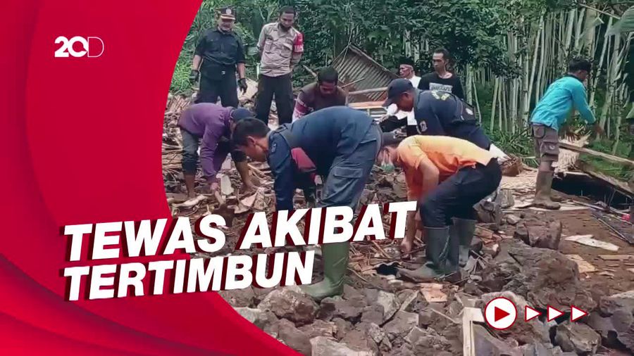 1 Keluarga di Cianjur Tertimpa Tembok Penahan Tanah, 2 Bocah Tewas