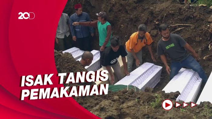 6 Korban Kecelakaan Bus di Bantul Dimakamkan Satu Liang Lahad