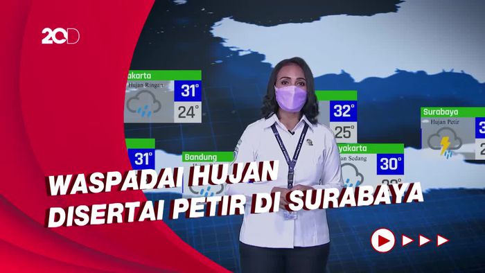 Kota-kota Besar di Pulau Jawa Masih Berpotensi Turun Hujan