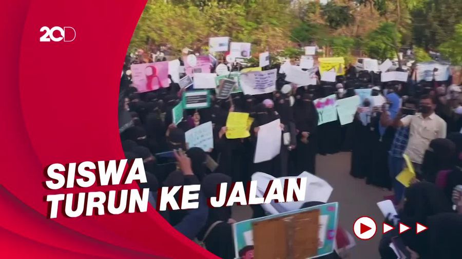 Heboh Pelajar Hindu-Muslim India Usai Viral Larangan Hijab di Sekolah