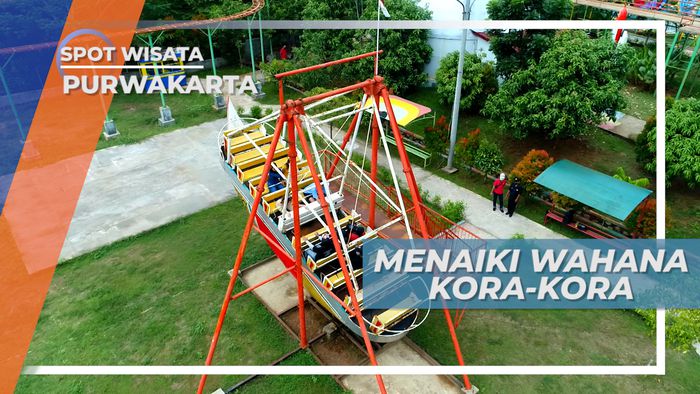 Memacu Adrenalin, Berayun-ayun Naik Wahana Kora-Kora, Purwakarta