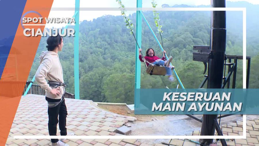 Ayunan Raksasa di Puncak Ciloto Cianjur, Serunya Ngemesin 