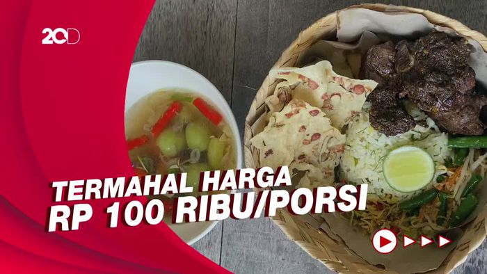 Unboxing Nasi Campur Premium Ibu Jari Isi Iga Bakar