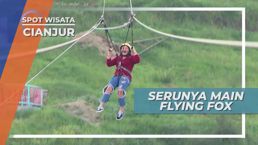 Flying Fox, Meluncur di Ketinggian Puncak Ciloto Cianjur