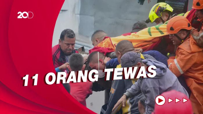 Momen Evakuasi Korban Longsor di Kolombia yang Tewaskan Belasan Nyawa