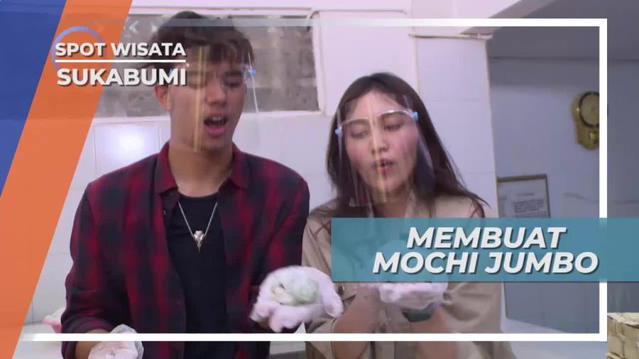 Serunya membuat Kue Mochi yang Super Besar, Sukabumi