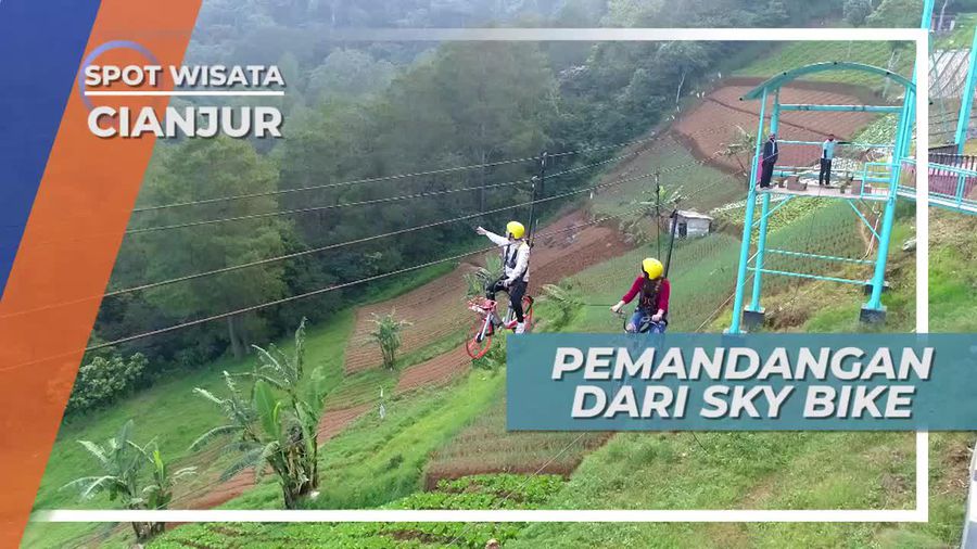Sky Bike, Indahnya Panorama Pegunungan di Puncak Ciloto Cianjur