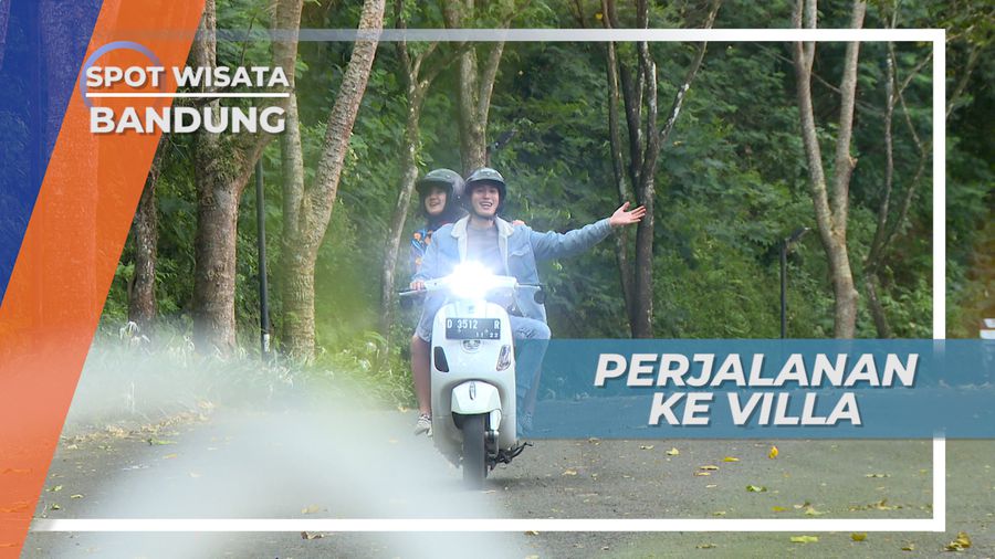 Bervespa Menikmati Sejuknya Udara Kota Kembang Menuju Penginapan, Bandung
