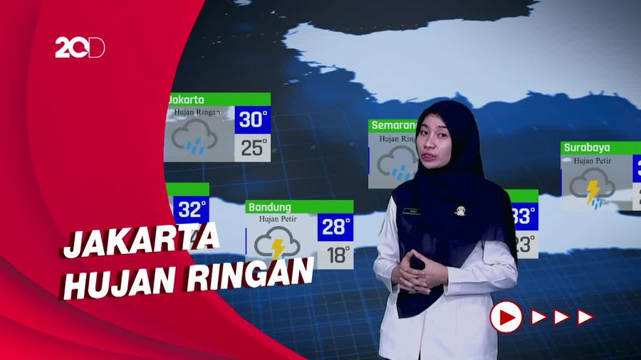 Surabaya & Bandung Hujan Disertai Petir, Cek di Sini Wilayah Lainnya
