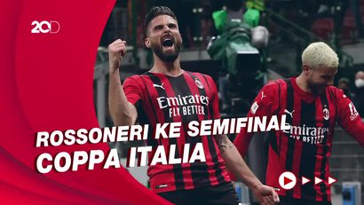 Giroud Brace, AC Milan Lumat Lazio 4-0