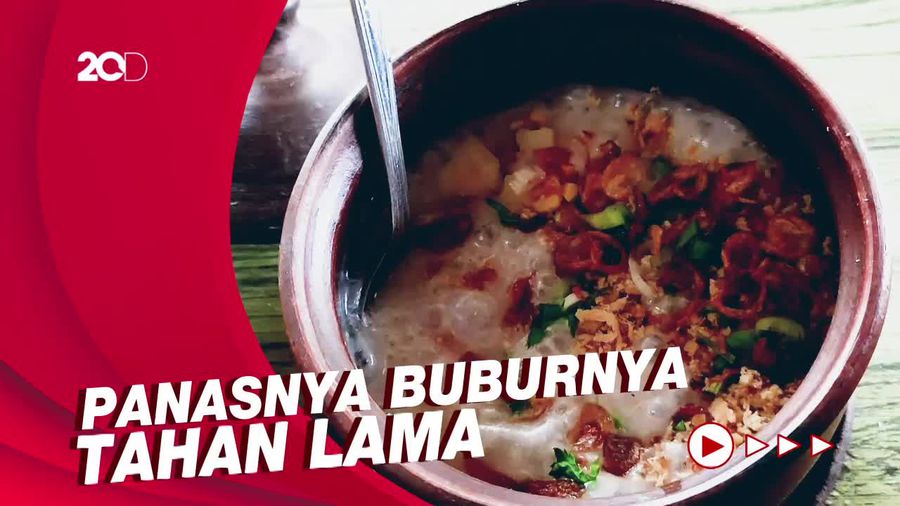Uniknya Santap Bubur Bakar Pakai Kendil di Ponorogo