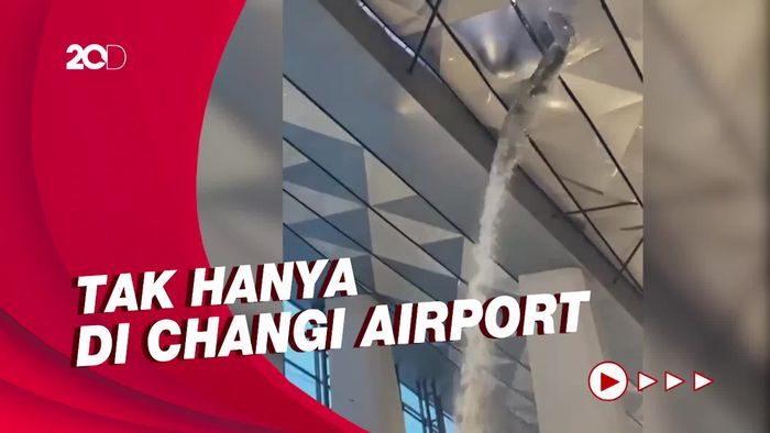Warganet Perlihatkan Air Terjun di Terminal 3 Bandara Soetta