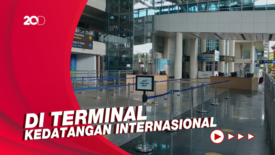 Tidak Ada Penerbangan, Terminal Internasional Bandara di Bali Jadi Sepi