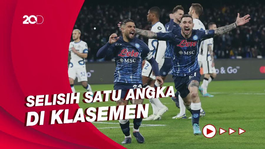 Duel Peringkat Atas Serie A: Napoli Vs Inter Bubar 1-1