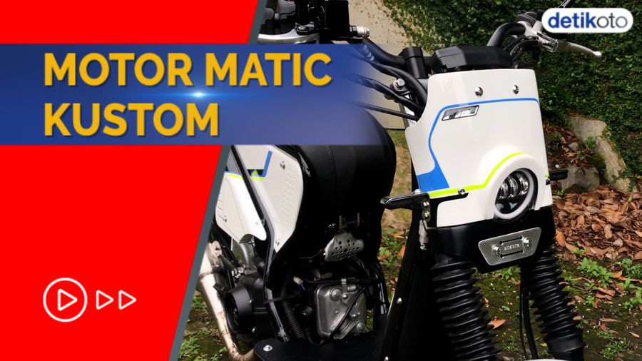 Inspirasi Modifikasi Matic! Suzuki Address Flat Tracker ala Batakastem