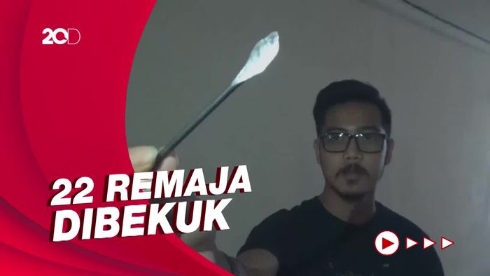 Penggerebekan Markas Geng Motor di Makassar   