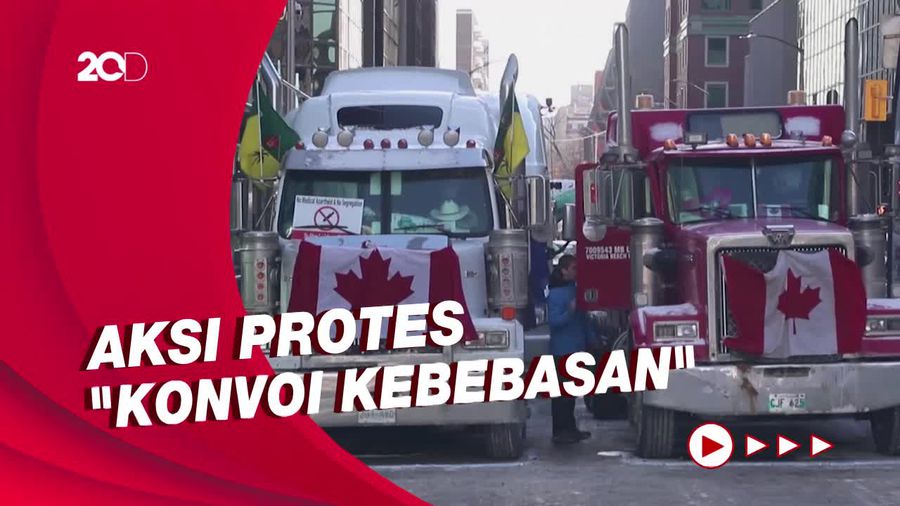 Aksi Protes Sopir di Kanada Masuki Pekan Kelima