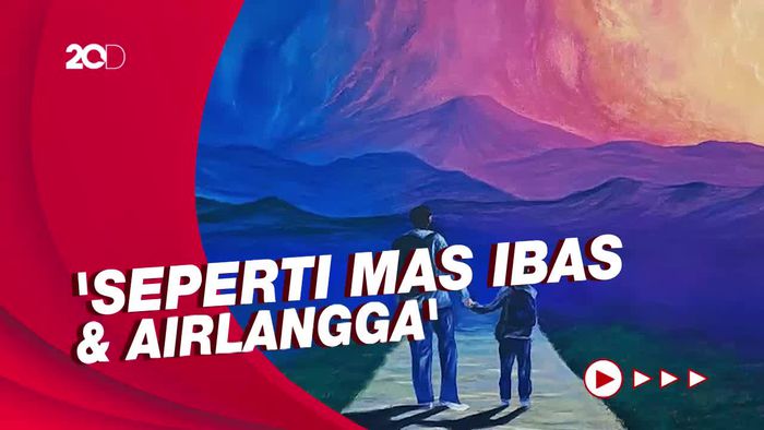 Begini Tafsiran Netizen soal Lukisan Sosok Ayah Gandeng Anak SBY