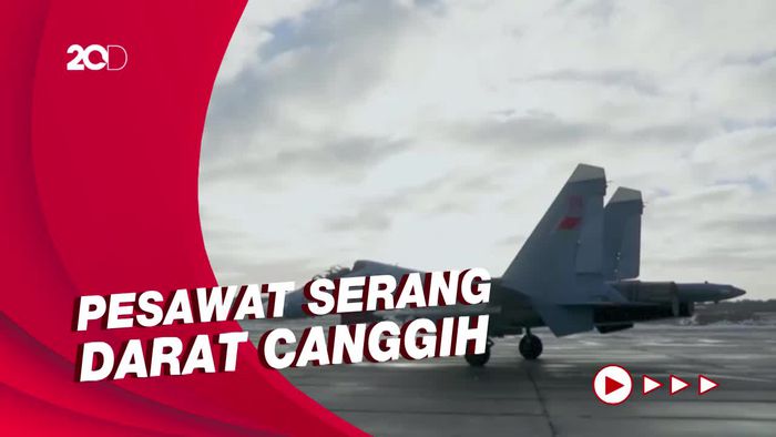 Jet Tempur SU-30 Rusia Terbang di Dekat Perbatasan Ukraina