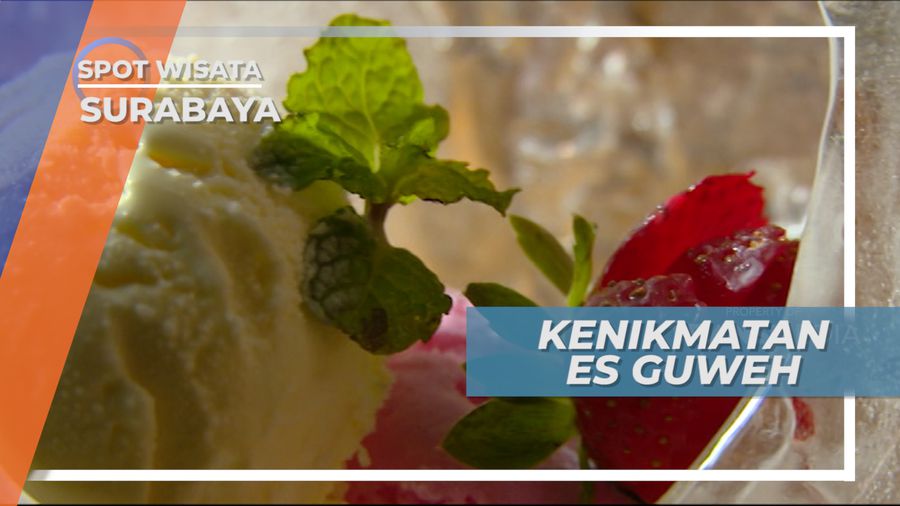 Segarnya Es Krim Dengan Taburan Warna-warni Candy yang Meleleh di Mulut, Surabaya