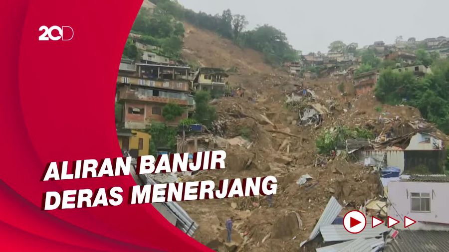 18 Orang Tewas Akibat Banjir dan Longsor di Brasil