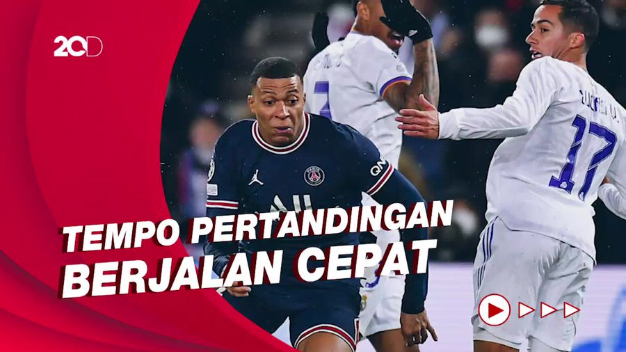 Gol Kylian Mbappe Jadi Penyelamat PSG Vs Real Madrid