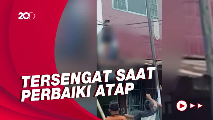 Dramatis! Proses Evakuasi Korban Tersengat Listrik di Polman