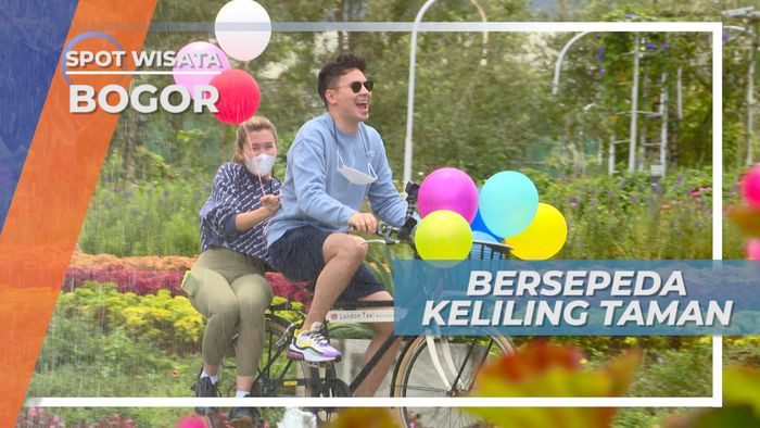 Bersepeda Keliling Resort Melihat Indahnya Taman Bunga, Bogor 