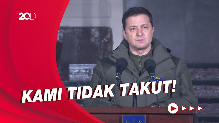 Presiden Ukraina Tak Takut Hadapi Ancaman Agresi Rusia