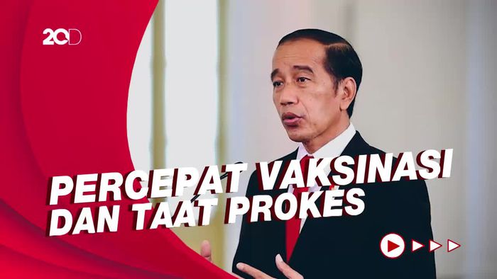 Tinjau Vaksinasi Serentak, Jokowi Ingatkan Dua Hal Ini