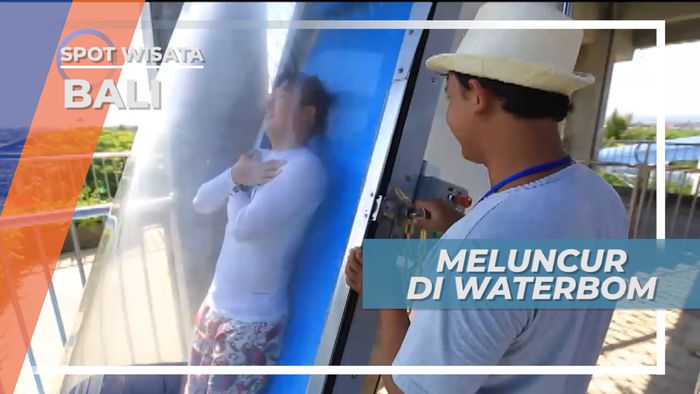 Meluncur Curam Di Taman Air Kuta Bali 