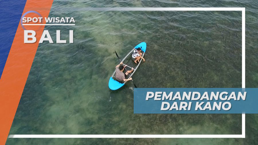 Pemandangan Indah Dari Kano Transparan, Pantai Karang Sanur Bali