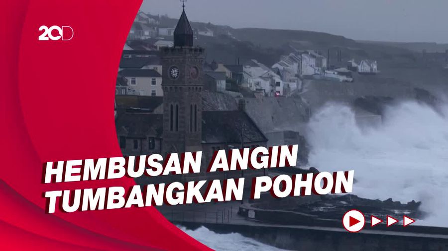 Badai Eunice Melanda Eropa, Inggris dan Irlandia Bersiap