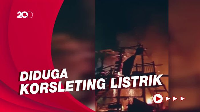 Dua Rumah di Sidrap Sulsel Terbakar, 1 Orang Terluka